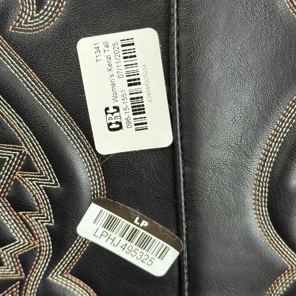 Wild Fabel Kenzi Brown Women's Tall Western Fun Rustic Dress Boots size 6.5 Edgy - Picture 8 of 16